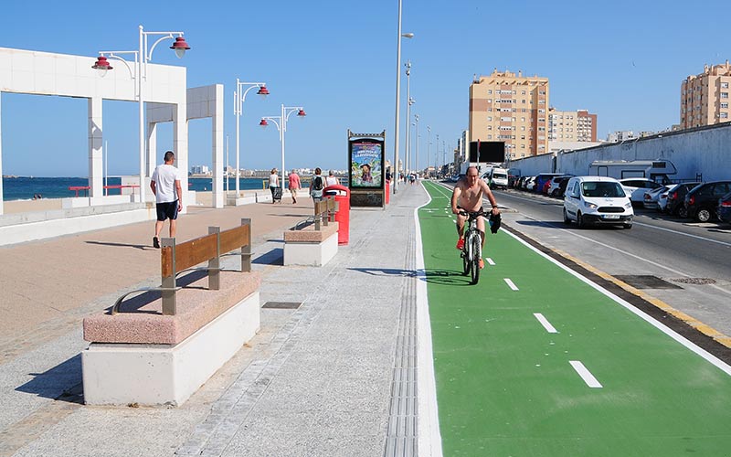 Fondos EDUSI para otros 1,5 kilómetros de carril bici en Cádiz