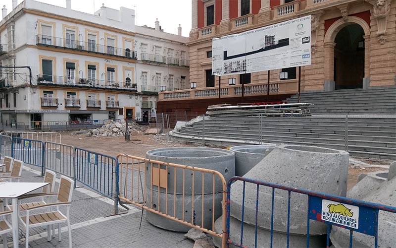 En marcha diferentes obras de urgencia en calles del centro isleño