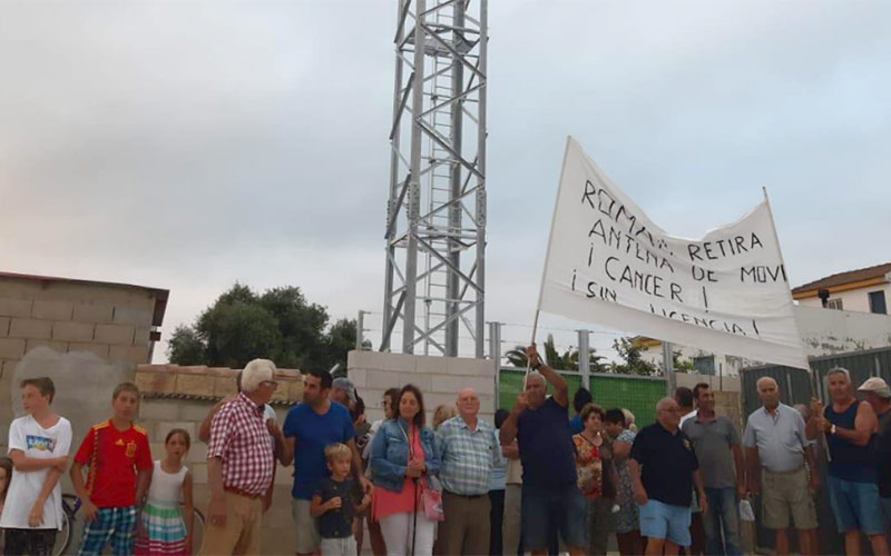 Vecinos de Caño Romeral, movilizados: “no queremos la antena aquí”