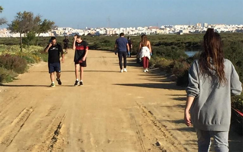 Nuevo paso para el sendero verde que unirá Chiclana y La Isla