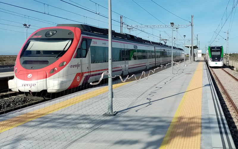 Otro contrato, de medio millón de euros, para integrar los sistemas del futuro tranvía de la Bahía de Cádiz con los propios de Renfe