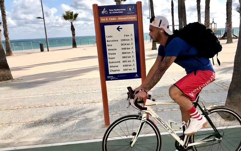 Más señalización para la ruta EuroVelo que ‘nace’ en Cádiz