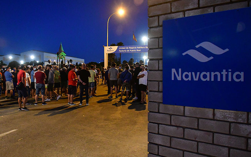 Sobrevuela el cierre patronal en el sector de la industria auxiliar naval de la Bahía de Cádiz “ante la situación del paro ilegal que sufrimos”