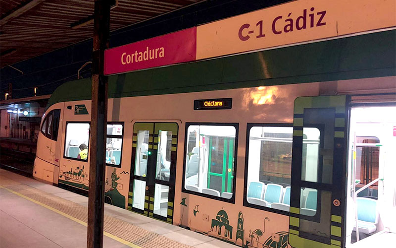 El futuro tranvía de la Bahía ‘llega’ por primera vez hasta la capital