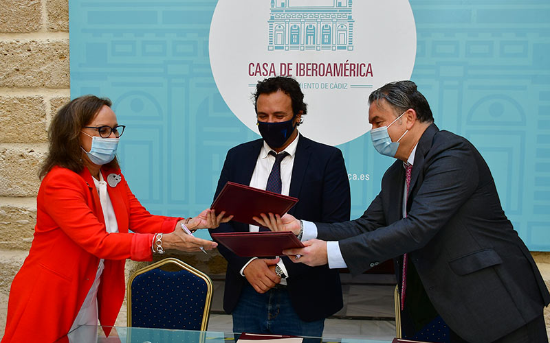 Conveniada “las ganas de trabajar de forma conjunta y de ratificar los nexos y los lazos indisolubles que unen a Cádiz y Latinoamérica”