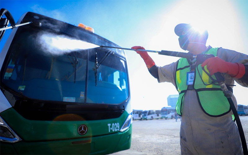 El sector del transporte escolar en la provincia de Cádiz reclama a la Junta los costes “inasumibles” de la desinfección de los autobuses