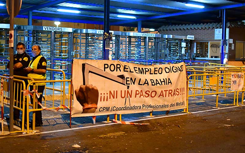 La “represión sindical” e “incumplimientos del convenio colectivo” en la industria auxiliar naval de la Bahía llegan a la Comisión Europea
