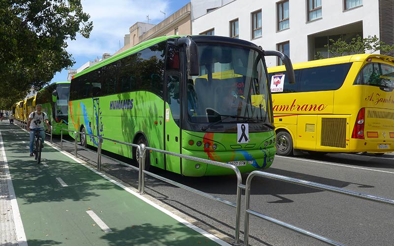 Empresas de autobuses de la provincia de Cádiz dicen estar en “situación crítica” tras siete meses “de parón” por el Covid-19