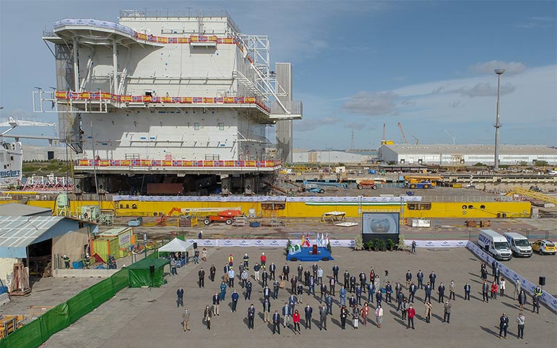 El astillero de Puerto Real entrega su primer gran proyecto off-shore para Aibel y Equinor, “soñando” con “futuros proyectos comunes”
