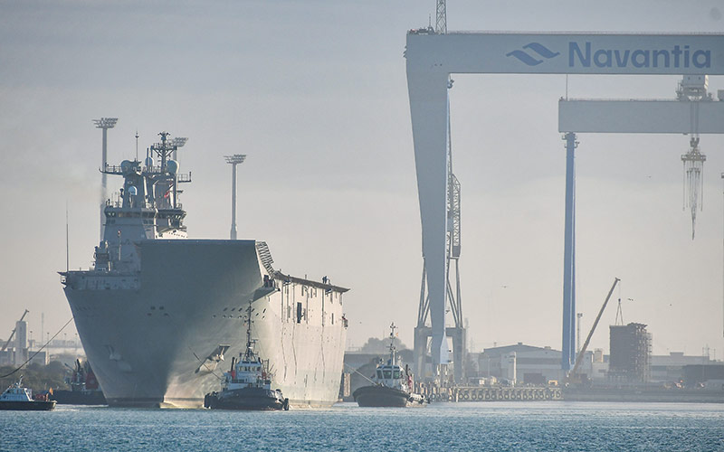 Matagorda recibe por primera vez al ‘Juan Carlos I’