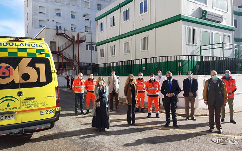 Renovada la base del 061 en el Hospital Puerta del Mar
