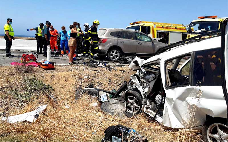 A lo largo de 2020 cayeron casi en 2 millones los desplazamientos de largo recorrido por carreteras gaditanas, y fallecieron 12 personas
