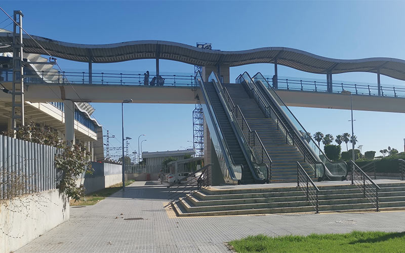 Renfe licita al fin la comprometida mejora de los accesos a la estación de Bahía Sur