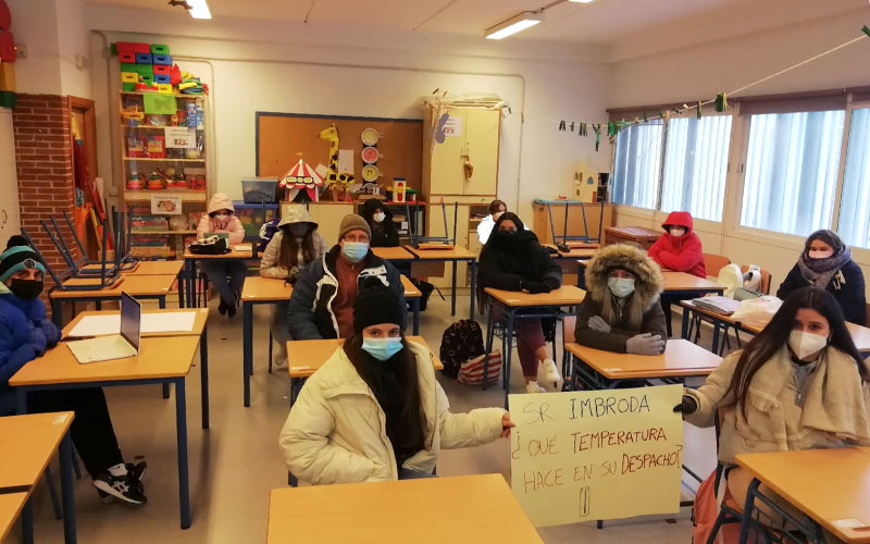 Requerimiento a Educación para que garantice en las aulas gaditanas una “adecuada ventilación”, sin que pasen frío alumnos y profesores