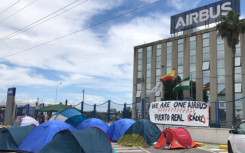 Airbus Puerto Real no se cierra hoy; a seguir luchando el mañana