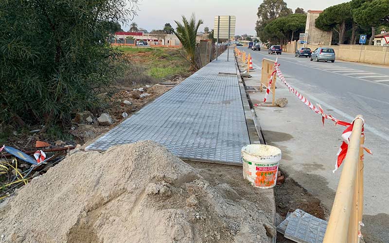 Obras en la carretera del Molino Viejo y el asfaltado de calles absorben casi los 500.000 euros que llegan a Chiclana del Plan Dipu-Inver 2021
