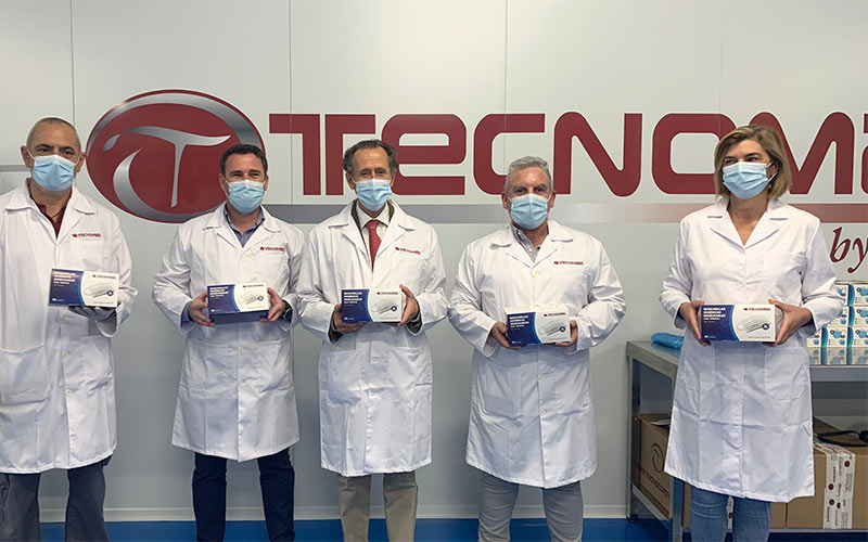 Una empresa chiclanera del sector aeronáutico se lanza también el sector sanitario con la fabricación de mascarillas quirúrgicas propias