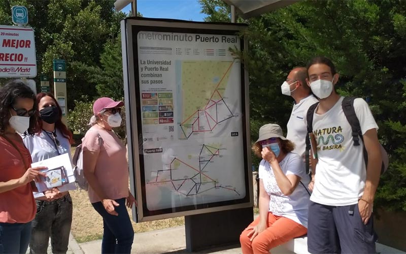 ‘Metrominuto’ anima a moverse por Puerto Real a pie o en bici