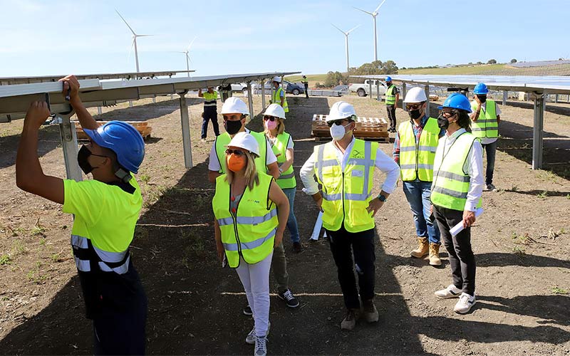 El parque fotovoltaico de la finca Las Quinientas, como “unos 300 campos de fútbol”, entrará en funcionamiento a finales de año