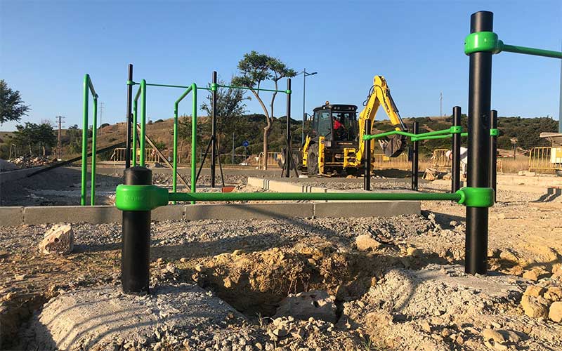 El primer parque de calistenia de Chiclana estará listo en otoño