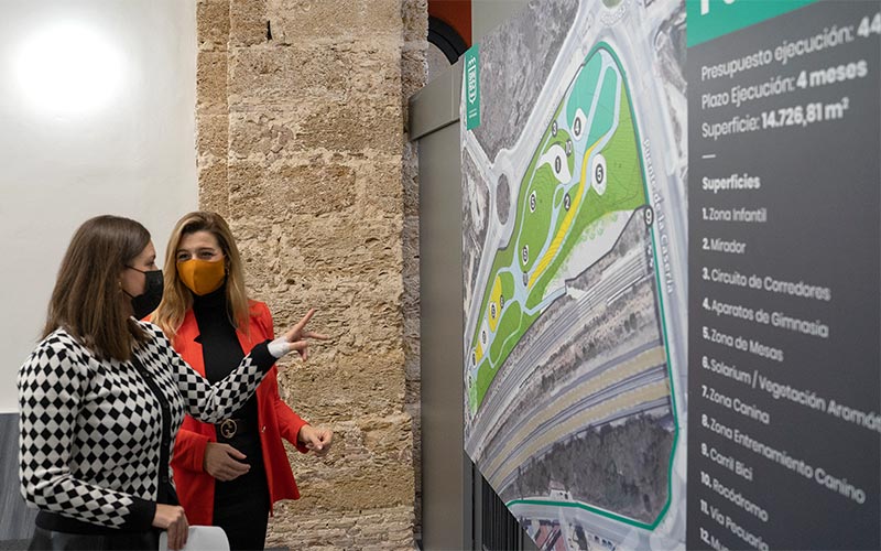 El proyecto de “gran parque amable y sostenible” frente a Fadricas II ya está en manos de la Junta para que proceda a licitar los trabajos