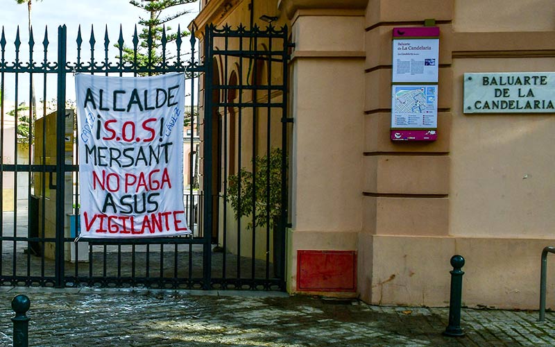 Exigen “valentía” a las instituciones gaditanas que tienen contratada a la empresa “pirata” Mersant para “pagar directamente a los vigilantes”