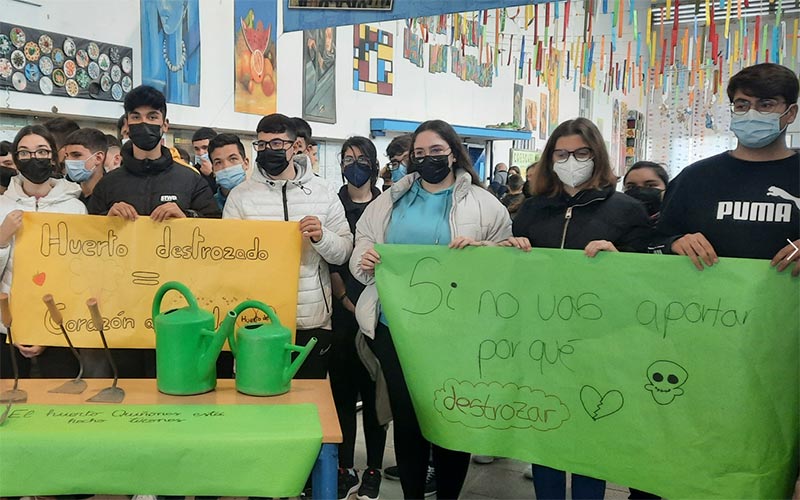 Indignación en el IES Fernando Quiñones por los destrozos sufridos