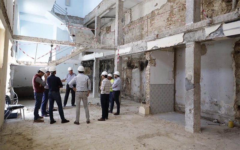 En marcha la “rehabilitación integral” del edificio de plaza de España