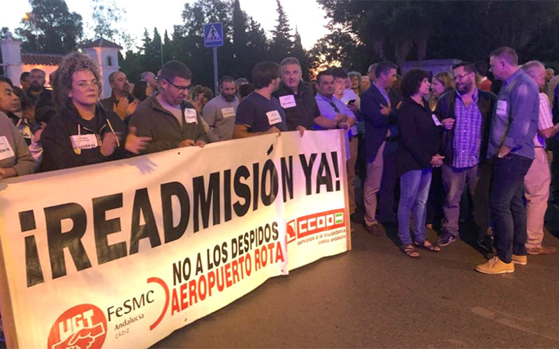 Louis Berger continúa recurriendo al “terrorismo laboral”; despedido otro trabajador de la concesionaria en la Base de Rota y ya van 35