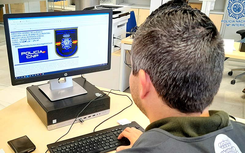 Operación policial histórica en Jerez: detenido un vecino con una “ingente” cantidad de material pedófilo que distribuía por toda España
