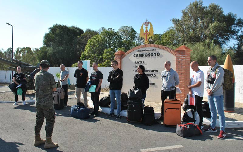 El Cefot-2 de Camposoto recibe a un nuevo contingente de futuros soldados