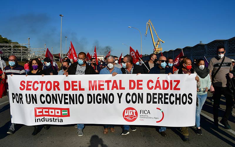 CCOO exige a la patronal del metal en Cádiz que cumpla con lo pactado en el convenio, “o nos veremos obligados a reivindicarlo en la calle”