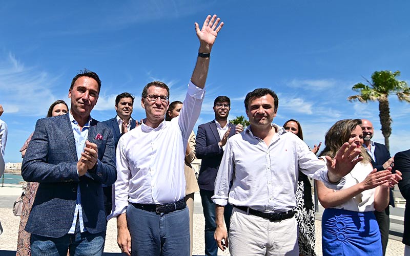 La “pupila dilatada por la luz gaditana” de Feijoó deslumbra a Bruno García, “el Juanma de Cádiz”