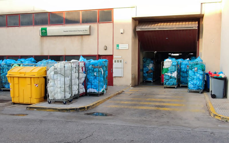 CSIF vuelve a alertar de que el SAS está dejando que “se caiga a pedazos” la lavandería del Puerta del Mar para tener excusa para su privatización