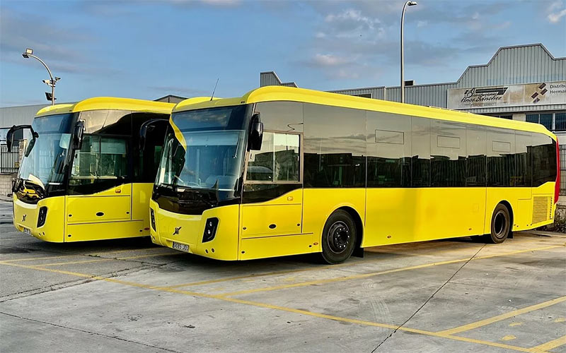 Dos nuevos autobuses para Chiclana movidos por biogás y tecnología anticontaminante