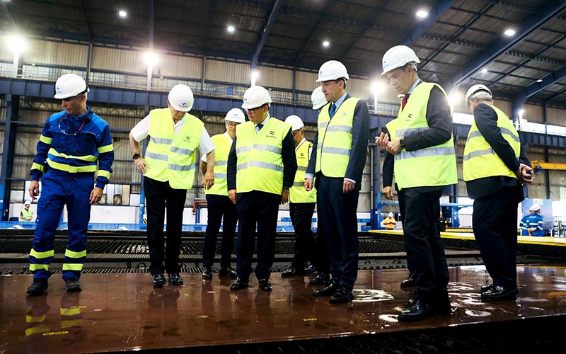 El BAM-IS para la Armada española entra en fase de producción en el astillero de Puerto Real