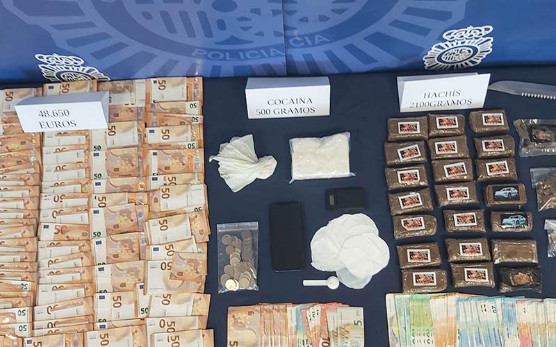 A prisión preventiva un “activo” traficante de drogas en el barrio del Mentidero, con cerca de medio kilo de cocaína en su casa al ser detenido