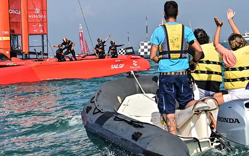 EN FOTOS: SailGP 2023 en Cádiz (el sábado)