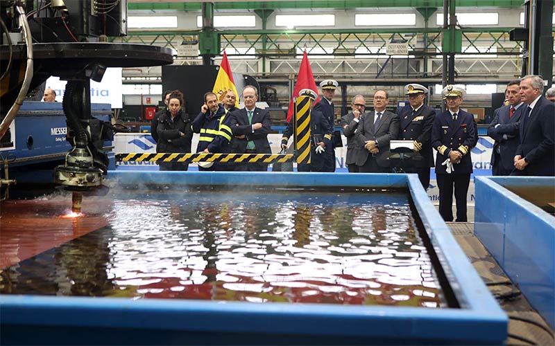 La Marina marroquí supervisa en el astillero isleño la construcción de su patrullero de altura