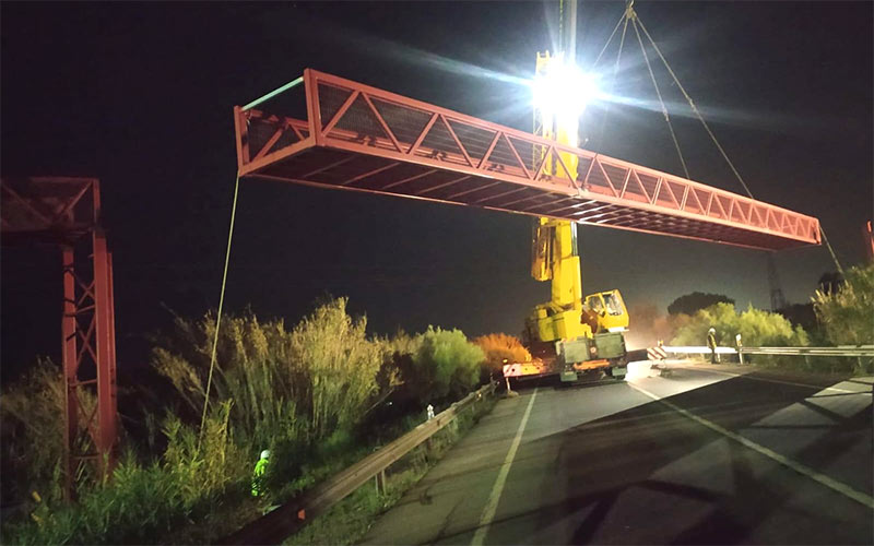 En su fase final la demandada restauración integral de las pasarelas de la Vía Verde de Rota