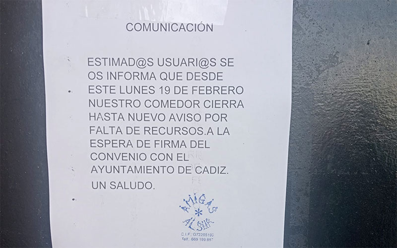 Amigas al Sur “cobrará este año la subvención municipal antes que cualquier otro ejercicio”