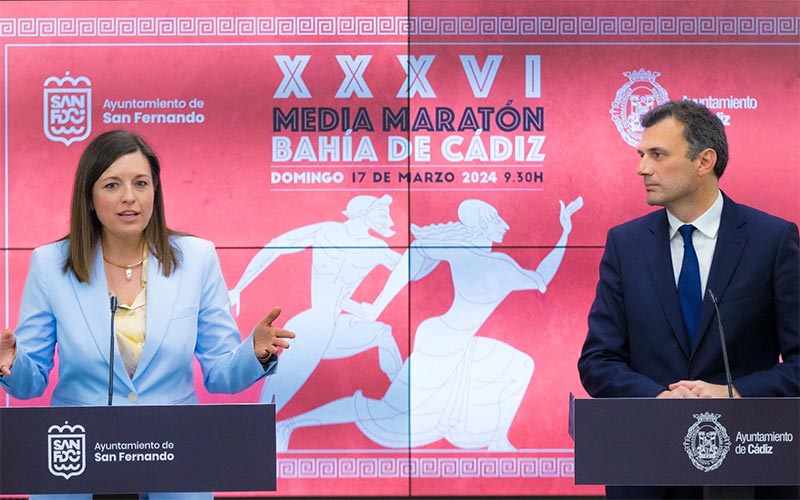 Todo listo para la XXXVI Media Maratón Bahía de Cádiz de este domingo: “una gran fiesta del deporte que une a San Fernando y Cádiz”