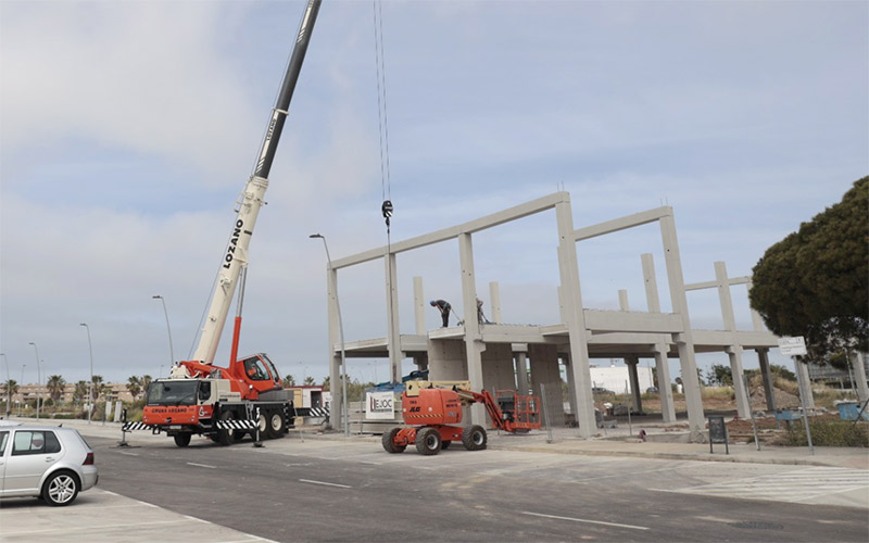 La obra del nuevo archivo municipal de Rota espera estar rematada antes de 2025