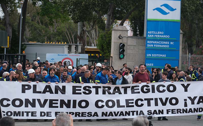 La negociación del convenio mantiene movilizada a la plantilla de Navantia San Fernando: “están intentando dividirnos”