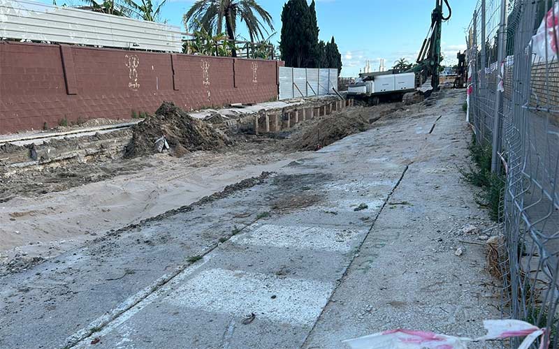Crece la intranquilidad por la obra del tanque de tormentas de La Puntilla “que ya tenía que estar acabada”: “los vecinos sienten miedo cada día”