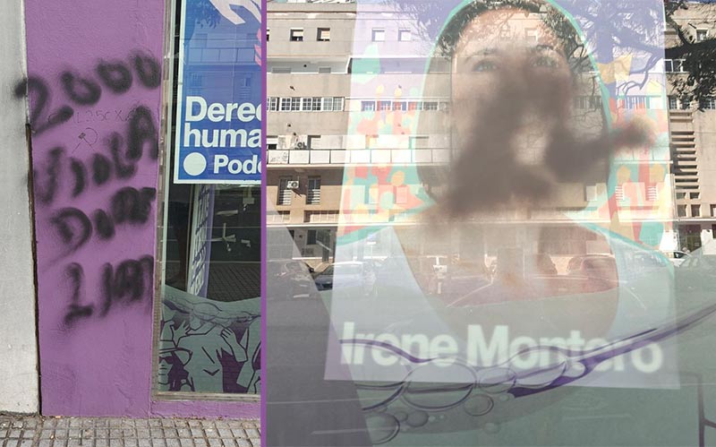 Podemos lamenta los “ataques” contra su sede en Cádiz: “son un elogio a nuestro trabajo”