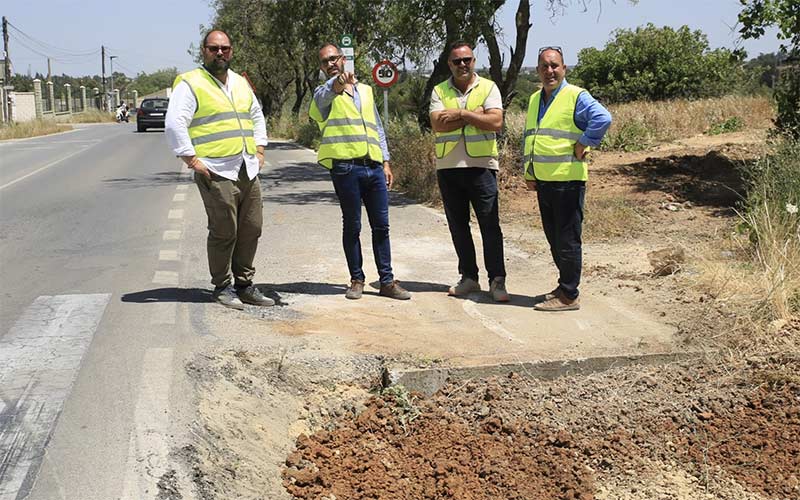Obras en la carretera de El Marquesado
