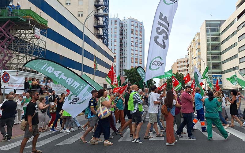 “Éxito rotundo” de la huelga del personal del SAS, para los sindicatos; la Junta baja al 7% el seguimiento del paro en Cádiz y llama al diálogo
