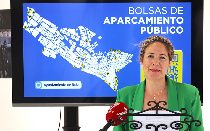 Un mapa interactivo ayudará a localizar aparcamiento en Rota, que suma 600 plazas