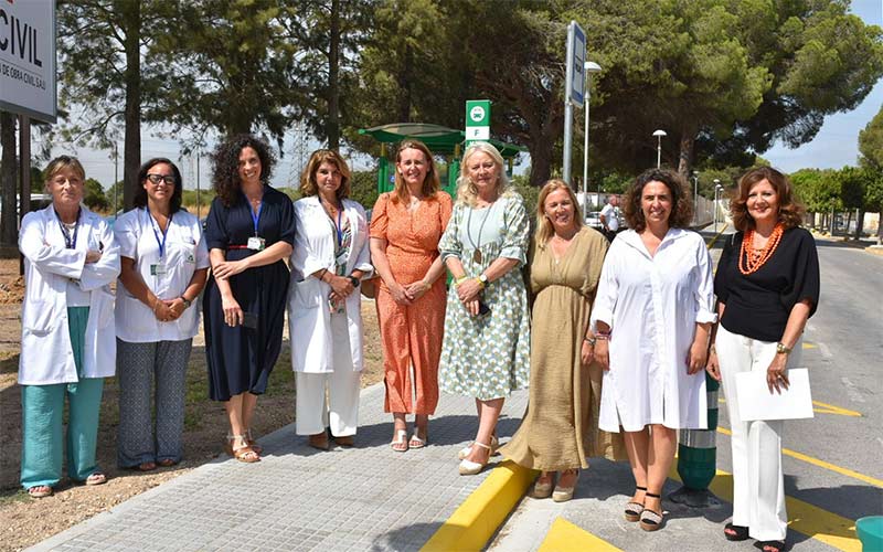 Listas las obras que mejoran el acceso del autobús metropolitano al Clínico de Puerto Real